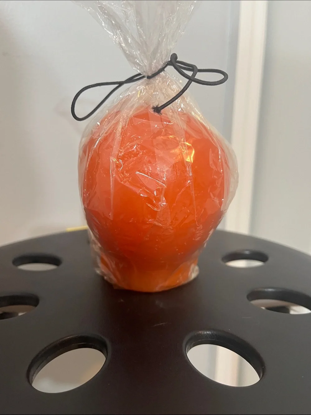 Orange Skull Halloween Candle | Spooky Gothic Decor | NWT